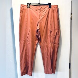 NWOT Kirkland Signature Women’s Cargo Pants in salmon-ish color